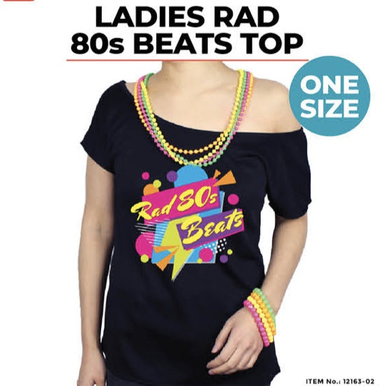 Ladies Rad 80s Beats Top-ONE SIZE FITS MOST